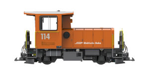 Pullman 30494 - G Diesellok, Schöma TM 2/2 kurz, 114 RHB, orange, Ep VI, Vorbildzustand um 2002, LokSound, Rangierku